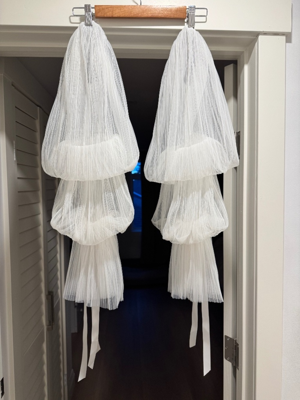 Gorgeous Hera Couture tulle wedding dress sleeves